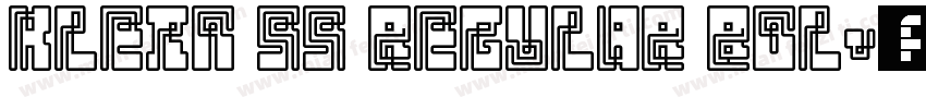 Klein 55 Regular Bol字体转换
